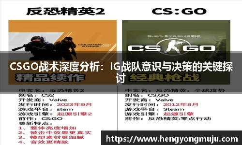 CSGO战术深度分析：IG战队意识与决策的关键探讨