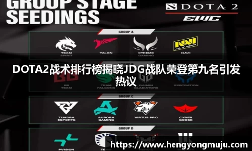 DOTA2战术排行榜揭晓JDG战队荣登第九名引发热议