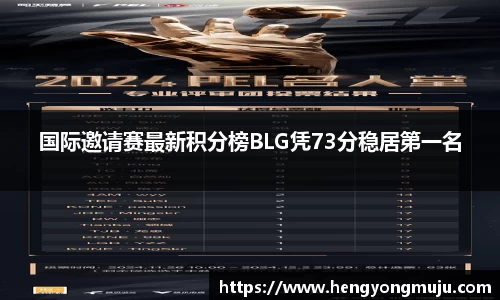 国际邀请赛最新积分榜BLG凭73分稳居第一名
