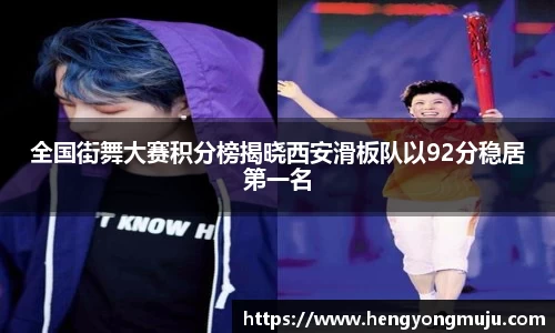 全国街舞大赛积分榜揭晓西安滑板队以92分稳居第一名